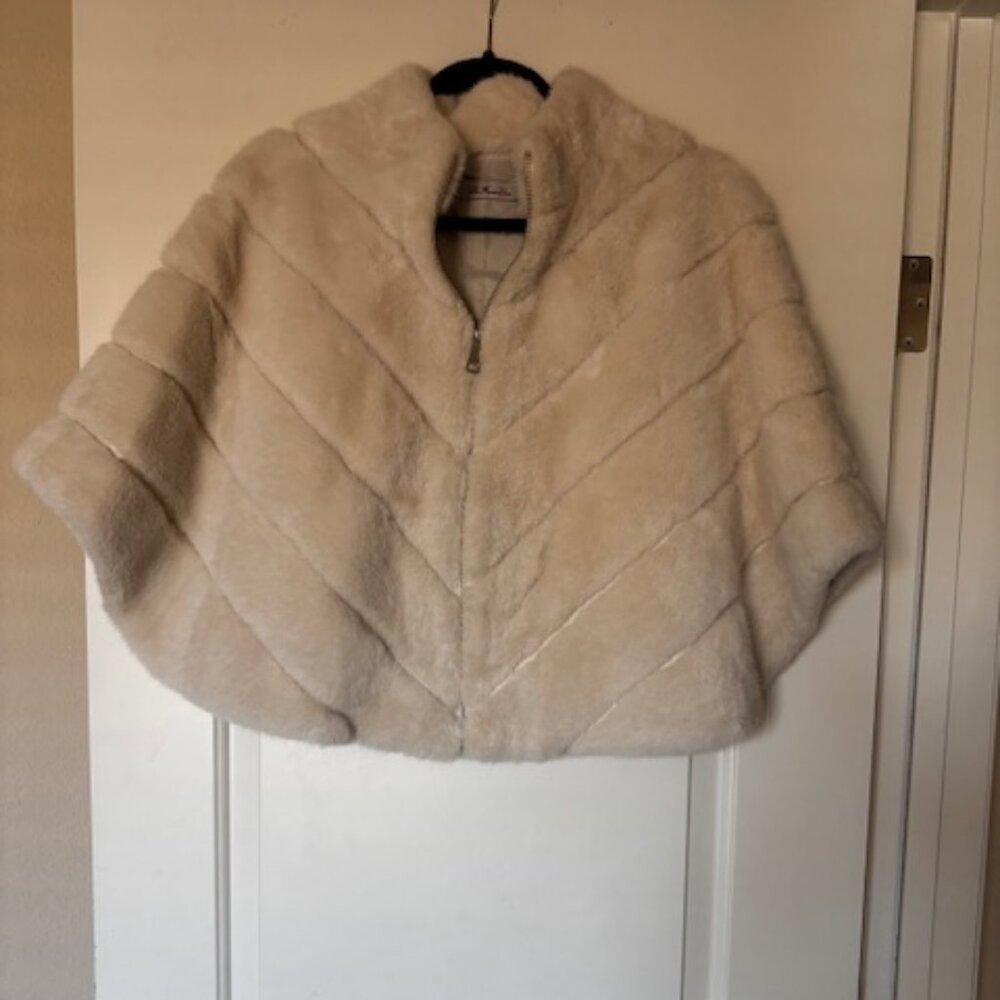 Fur Cape Wedding, Prom, Party, Christmas, Anniversary, Wrap, Elegant, Cozy, Warm